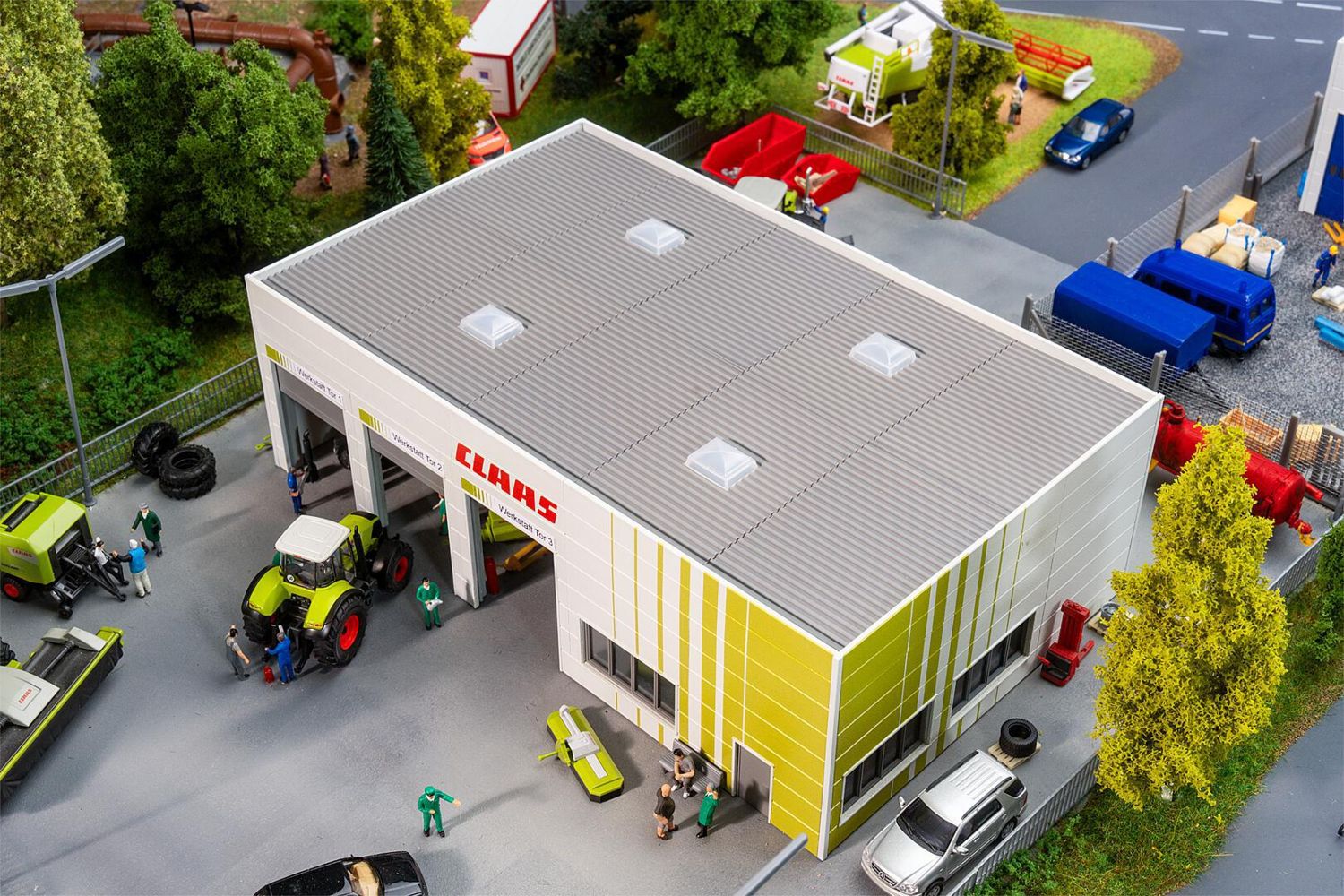 Faller 130121 Landmaschinenwerkstatt Claas 1:87 Spur H0 Bausatz