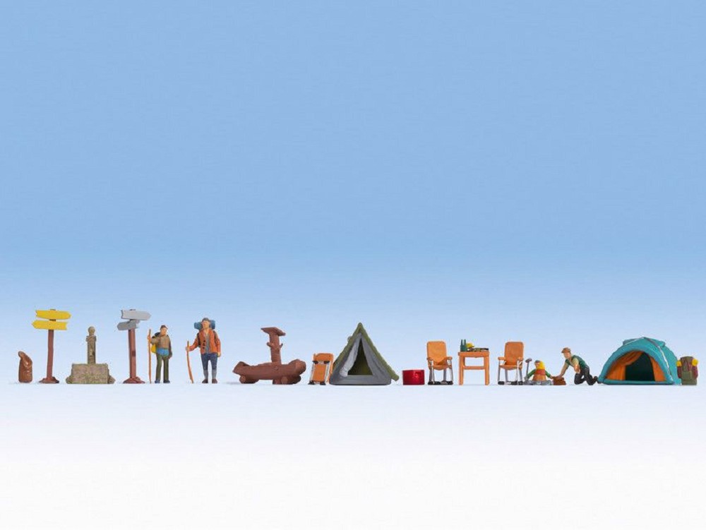 Noch 16201 Figuren-Themenwelt „Camping“ Spur H0 NEU OVP