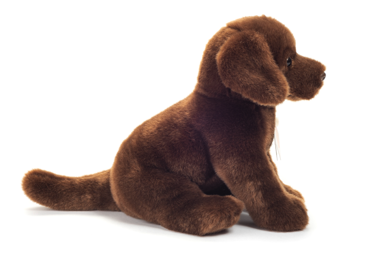 Teddy Hermann 919582 Labrador sitzend dunkelbraun 25 cm Plüsch/Kuscheltier