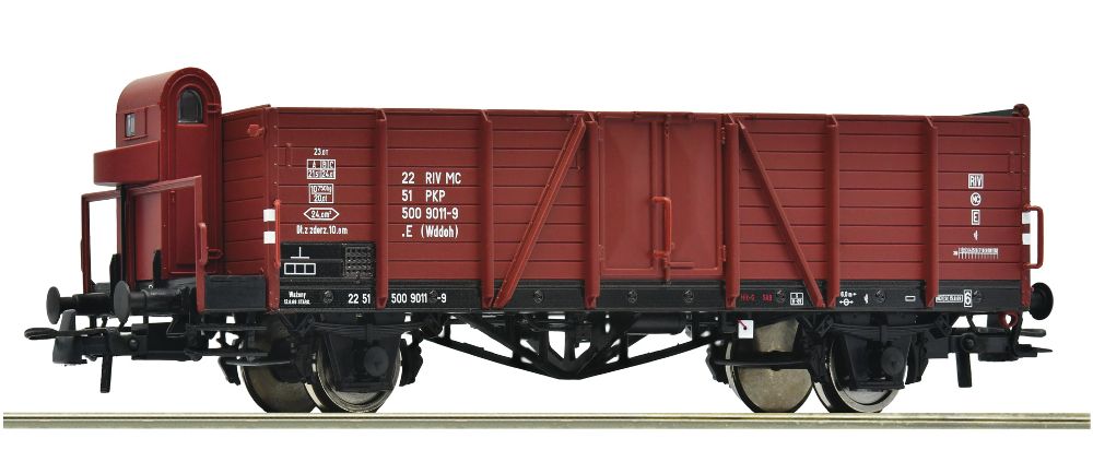 Roco 6600217 Offener Güterwagen Gattung .E (Wddoh) PKP Spur H0