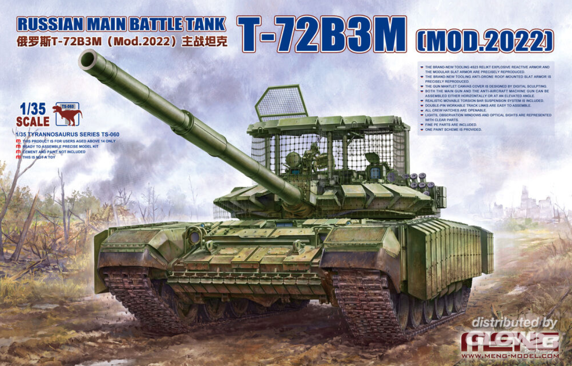 Meng Model TS-060 Russian Main Battle Tank T-72B3M (Mod.2022) in 1:35