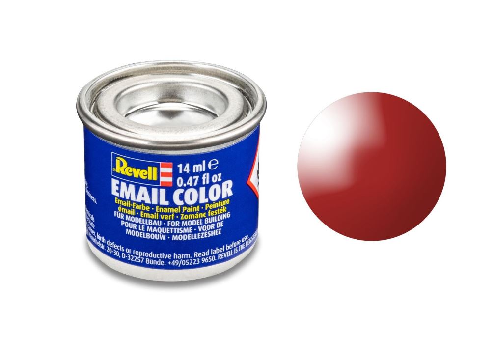 Revell 32131 Email Color feuerrot glänzend RAL 3000 14 ml-Dose Neu