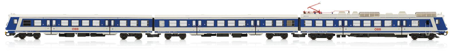 Jägerndorfer 74202 Triebzug Rh 4020, 3-tlg. Ep.V, Sound, Wortmarke Spur N