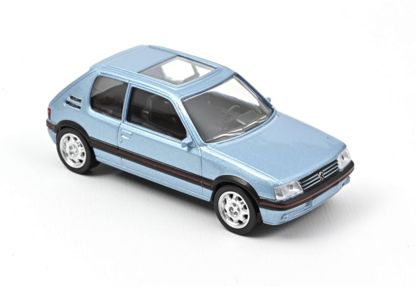 Norev 430201 Peugeot 205 GTI Topaze Blue Jet-car 1:43 Standmodell