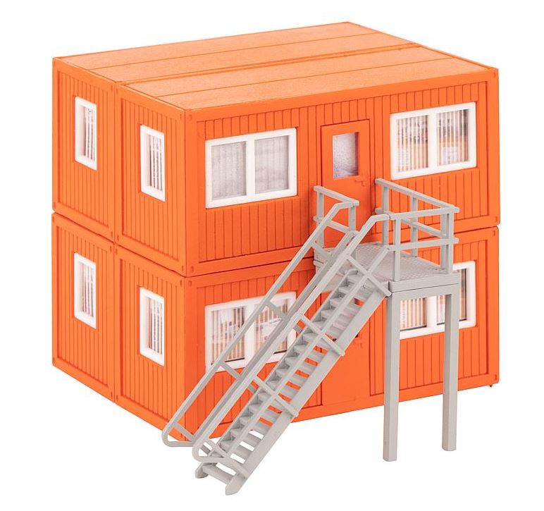 Faller 130135 4 Baucontainer, orange 1:87 Spur H0 Bausatz Neu OVP