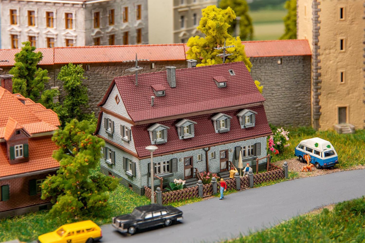 Faller 232162 Siedlungsdoppelhaus 1:160 Spur N Bausatz Neu OVP