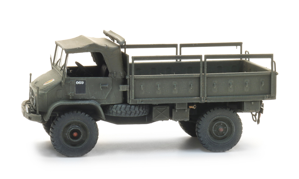 Artitec 6870779 BE Unimog 404s bakwagen open groen
