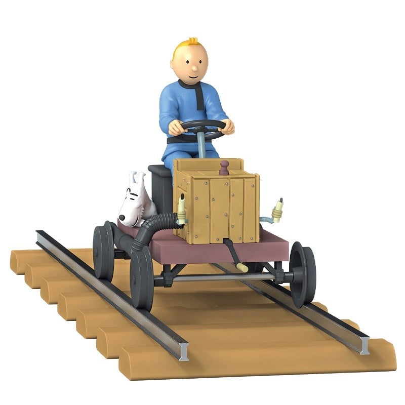 Tim & Struppi TINTIN 29959 Draisine 1:24 Standmodell Neu OVP