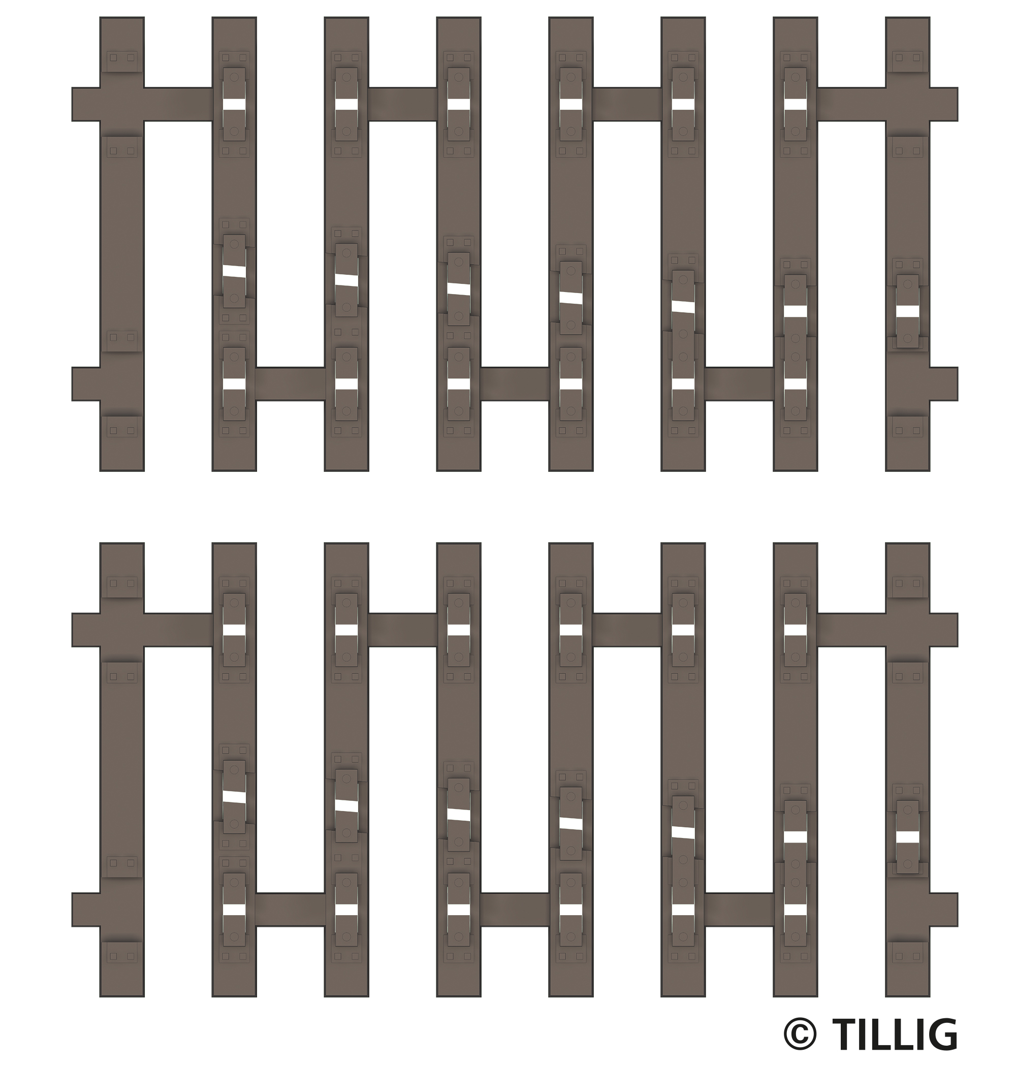 Tillig 83194 Flex-Schwellenband Zwangsgleis (einseitig) rechts 2 x 41,5mm