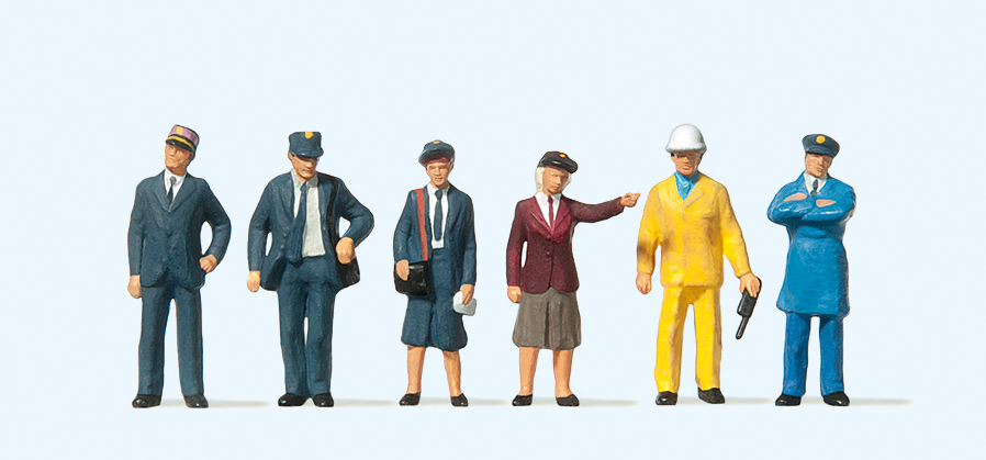 Preiser 10244 Belgisches Bahnpersonal 1:87 Spur H0 Neu OVP Figuren