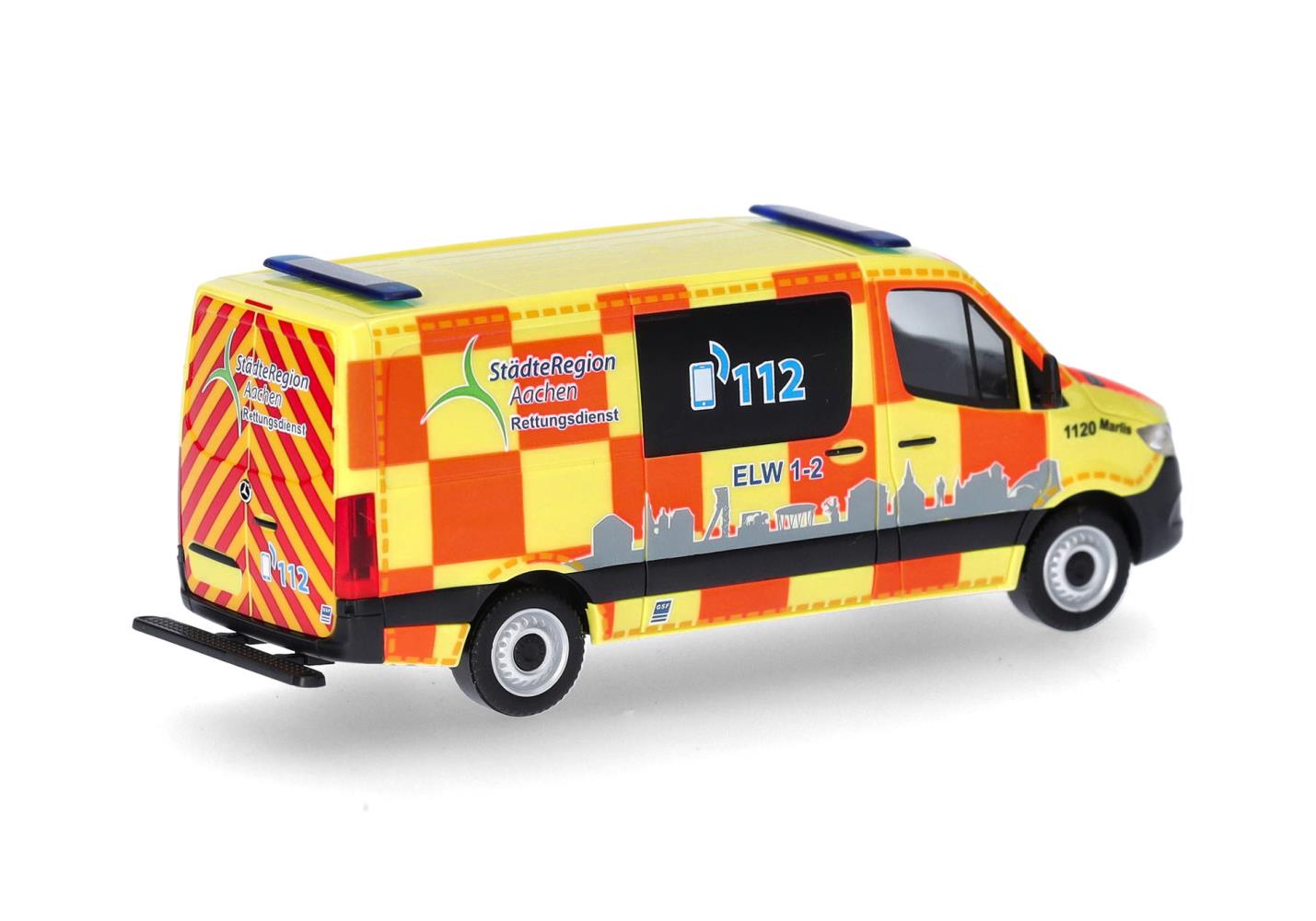 Herpa 097741 Mercedes-Benz Sprinter '18 Halbbus Flachdach 1:87