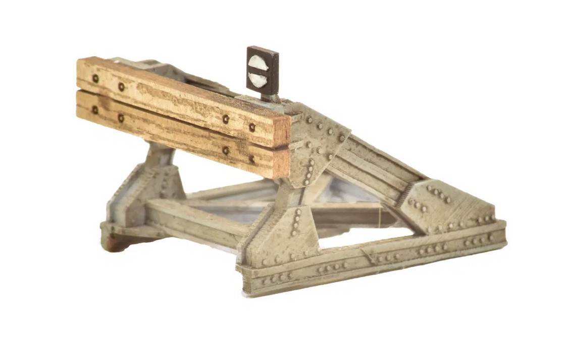 Noch 13602 Prellbock 2 Stk. 2,9 cm x 2,8 cm, 2,1 cm hoch Spur H0