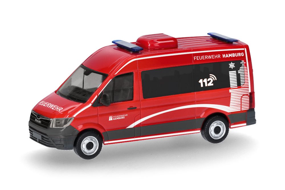 Herpa 099325 MAN TGE Bus HD FW Hamburg 1:87