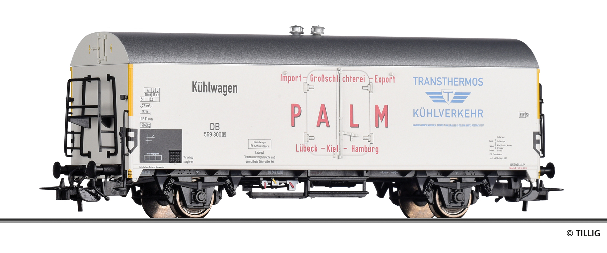 Tillig 79604 Kühlwagen „Transthermos / Palm“ der DB
