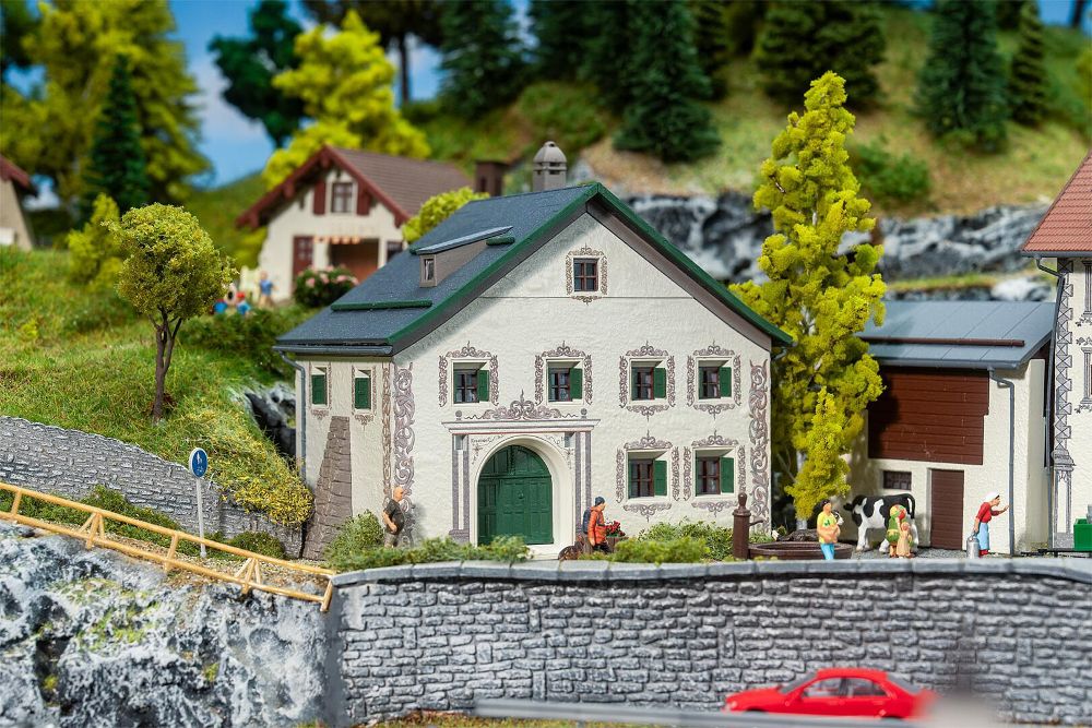 Faller 130662 Bündnerhaus Guarda 1:87 Spur H0 Bausatz Neu OVP