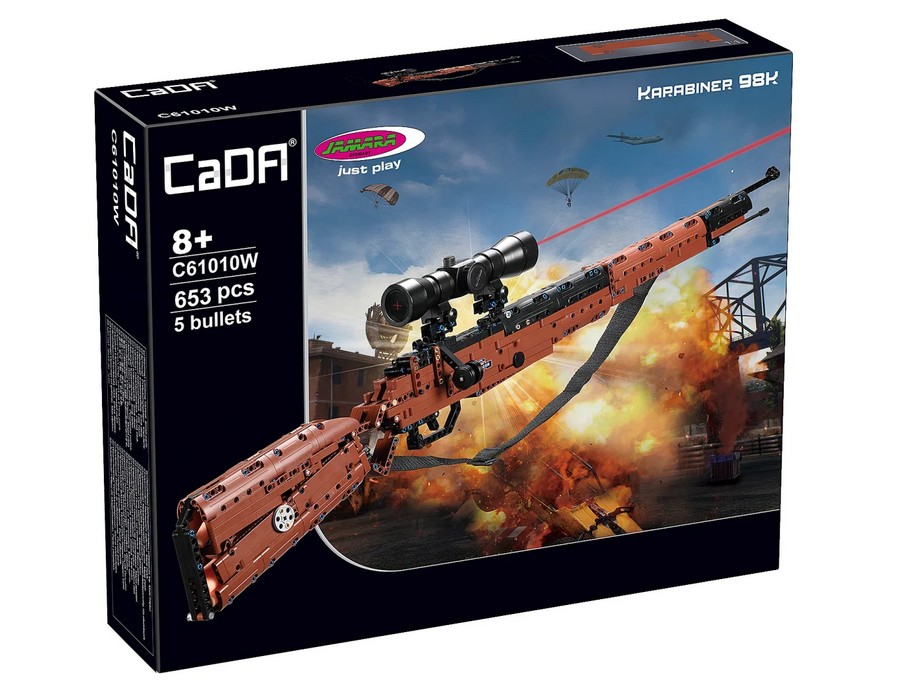 CaDA C61010W Karabiner 98K braun 1:2 Bausatz NEU OVP Bricks