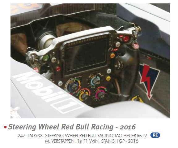 Minichamps 247160533 STEERING WHEEL RED BULL RACING TAG HEUER RB12 1:2