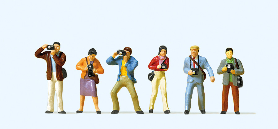 Preiser 10089 Fotografen 1:87 Spur H0 Neu OVP Figuren