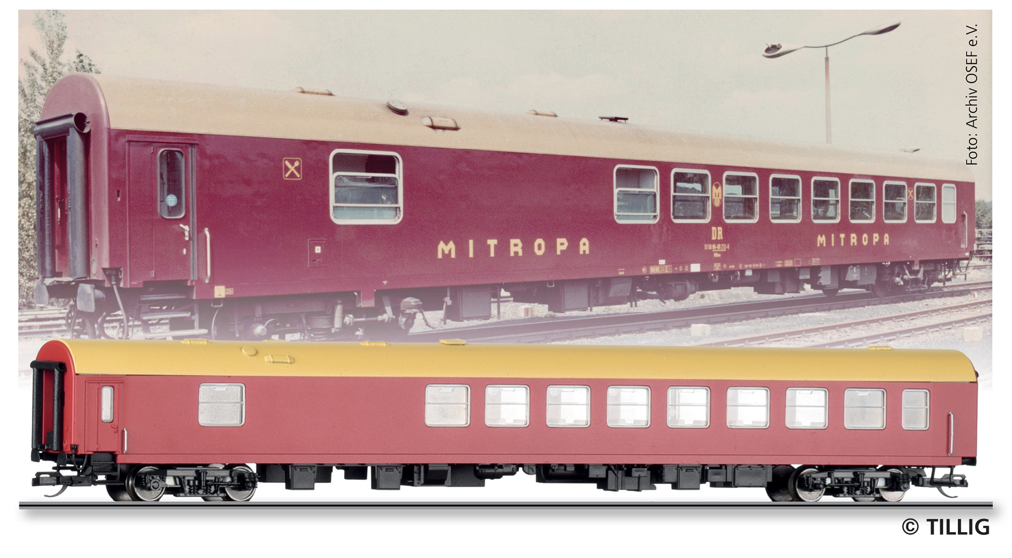 Tillig 95400 Speisewagen WRm „MITROPA“ der DR