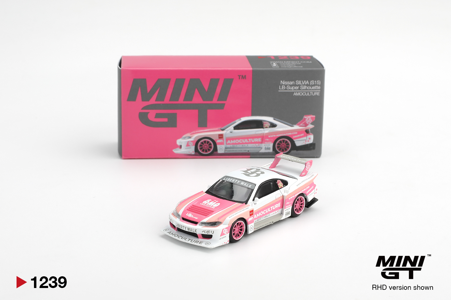 Mini GT 1239 Nissan SILVIA (S15) LB-Super Silhouette 1:64 NEU OVP