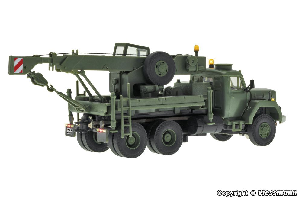 Viessmann 8061 MAGIRUS DEUTZ 3-achs Bergekran Militär 1:87 Spur H0