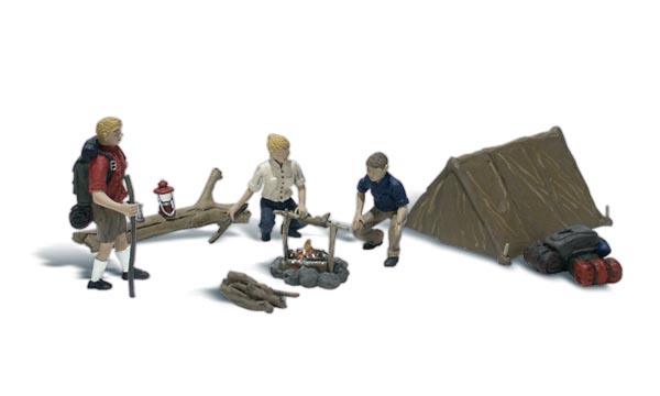 Woodland Scenics A2754 Leute beim Camping 1:45 Spur 0 Neu OVP Figuren