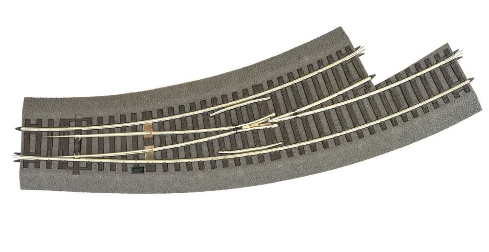 Roco 42572 Bogenweiche links BWl3/4 419,6 mm mit Bettung Spur H0