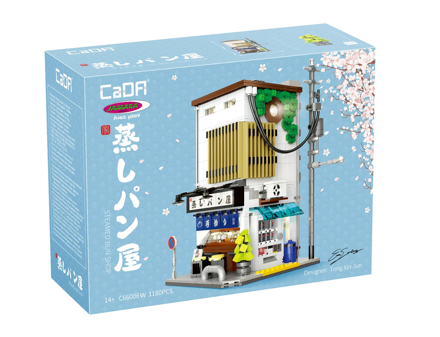 CaDA C66006W Japanischer Bao Buns Street Foot Laden 1:25 Bricks