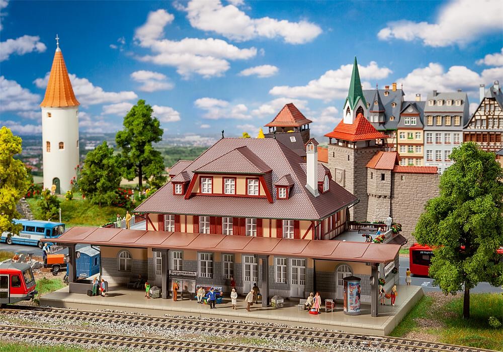 Faller 191761 Bahnhof Burgschwabach 1:87 Spur H0 Bausatz Neu OVP