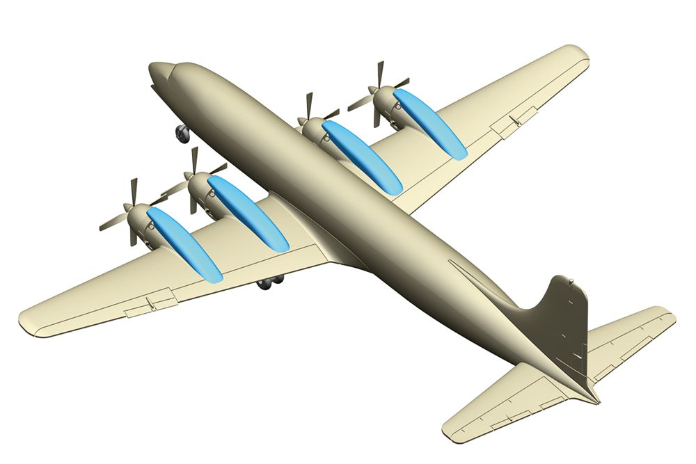 Herpa 574006 DC-7B South African Airways 1:200