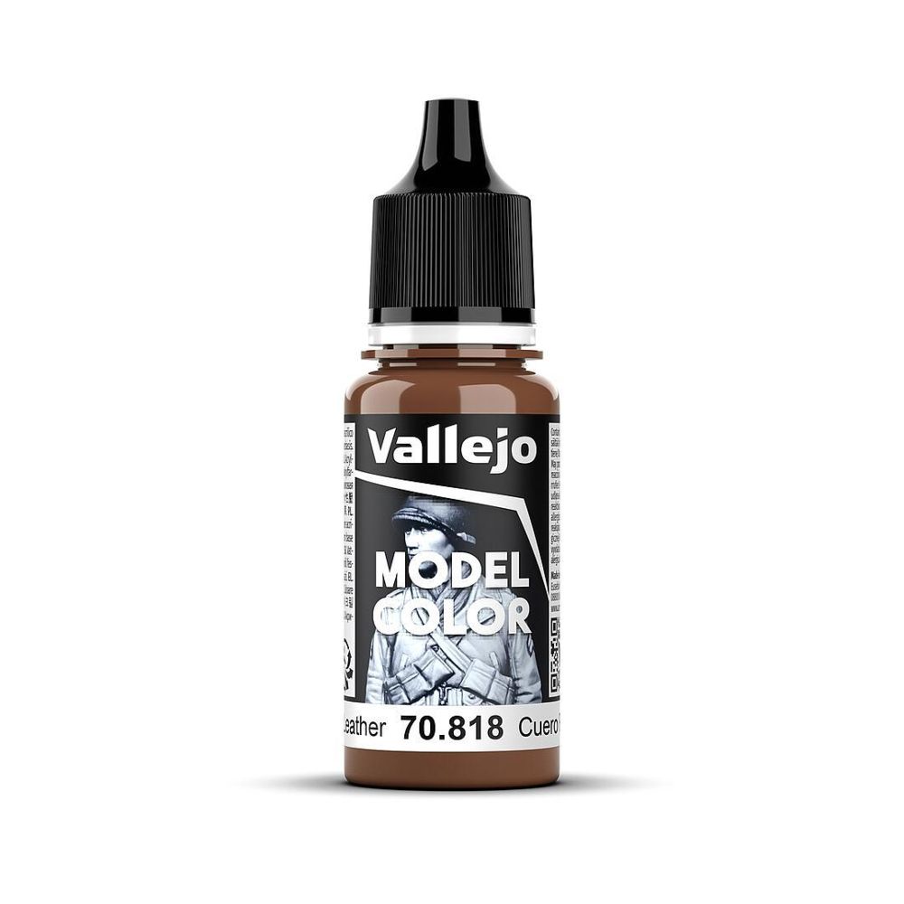 Vallejo 70818 Lederrot, matt, 18 ml Model Color NEU