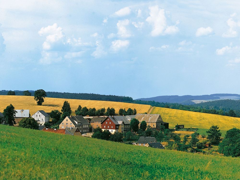 Auhagen 42508 Hintergrund Wolkenstein/Erzgebirge 5-teilig Spur H0/TT