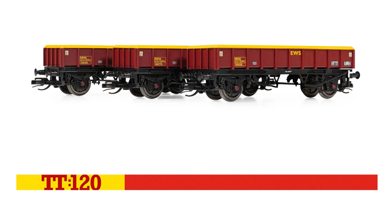 Hornby TT6051 EWS (MHA) 'Coalfish' - Ballast Wagon - Triple pack Spur TT