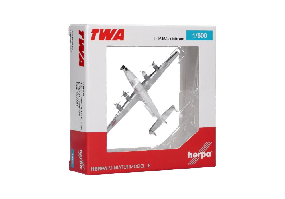 Herpa 539364 Trans World Airlines Lockheed L-1649A Jetstream 1:500