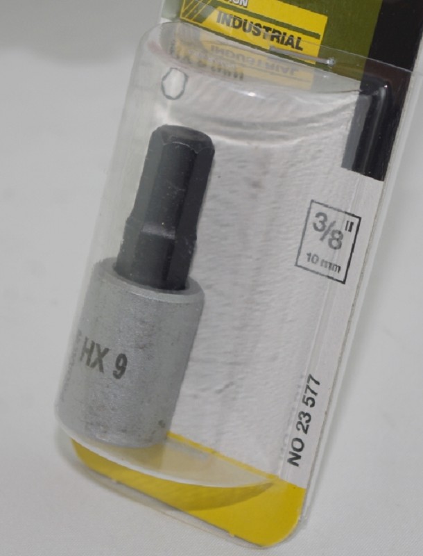 Proxxon 23577 3/8" Innensechskanteinsatz 9 mm, 50 mm lang