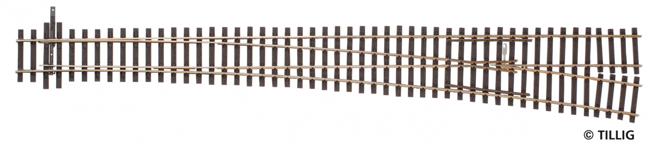 Tillig 85326 Weiche rechts Abzweig 9,4° Länge 361mm Spur H0