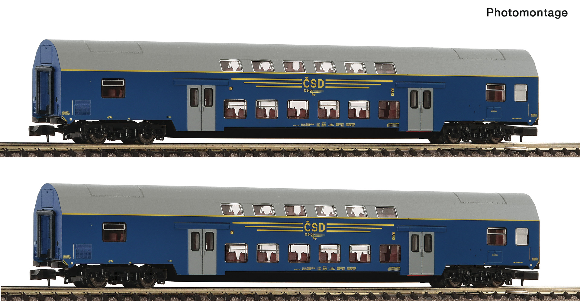 Fleischmann 6260092 2-tlg. Set: Doppelstockwagen