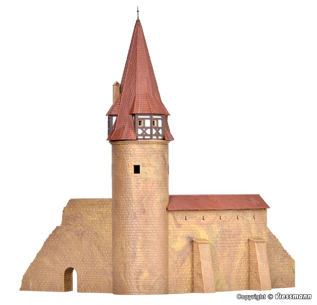 Kibri 37109 Rundturm mit Mauer in Marktbreit 1:160 Spur N Neu