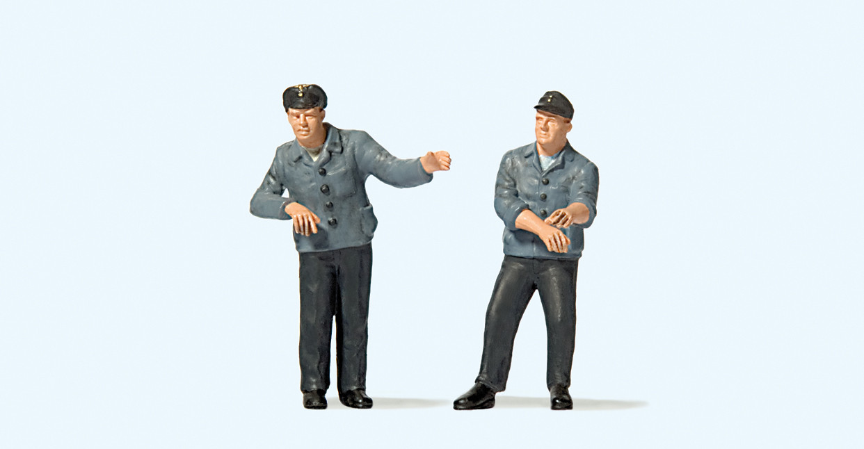 Preiser 65372 Lokführer und Heizer 1:45 Spur 0 NEU OVP Figuren