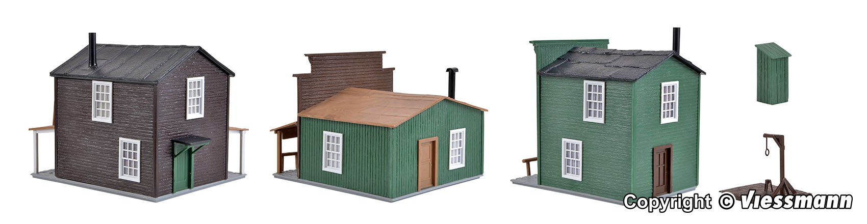 Kibri 38502 Westernhäuser Ensemble Sheriff´s Office 1:87 Spur H0