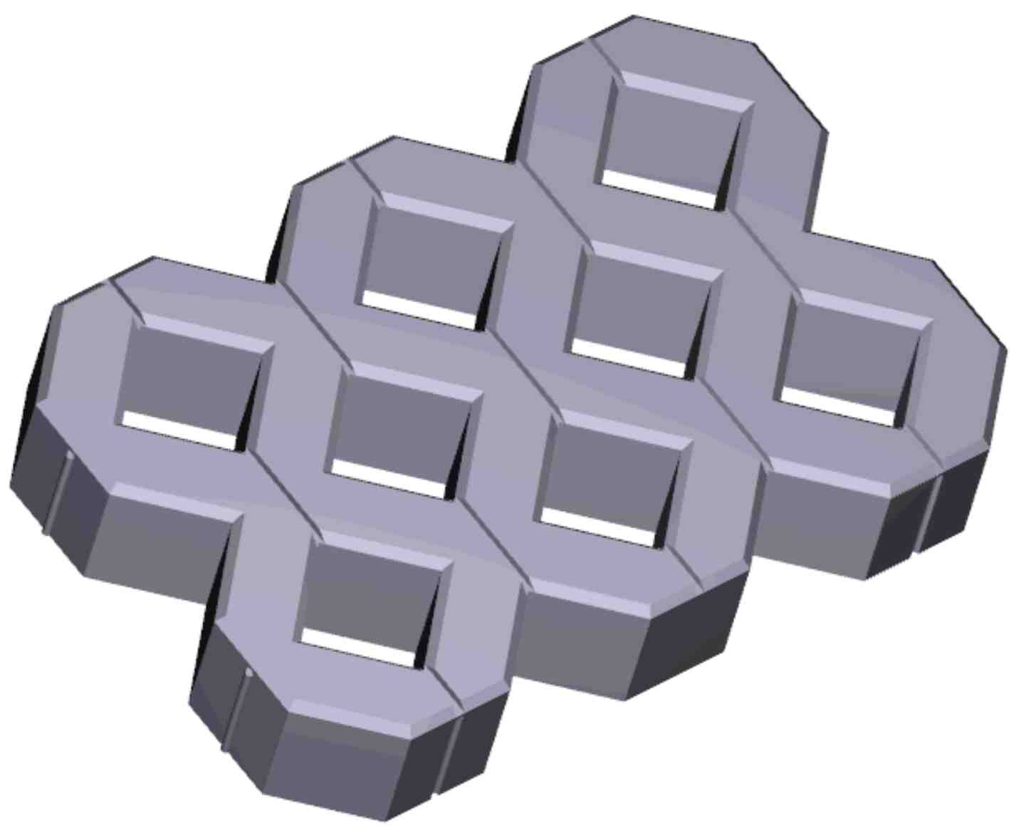 Juweela 23279 Rasengittersteine, 100x (Miniatur)