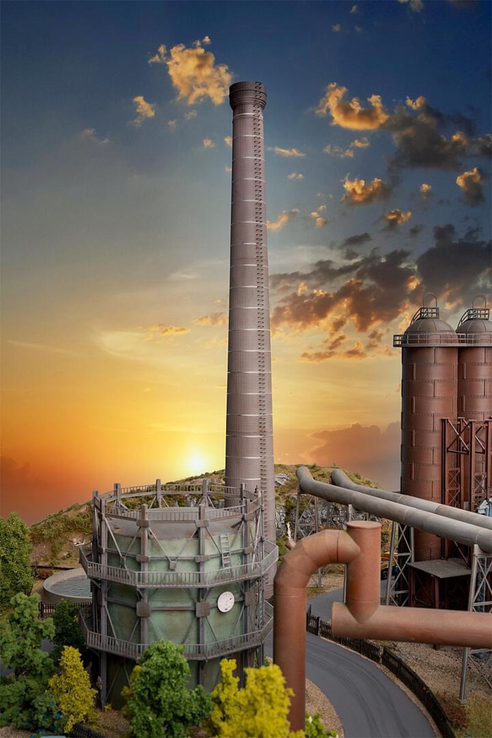 Faller 180055 Großer Industrieschornstein Spur H0