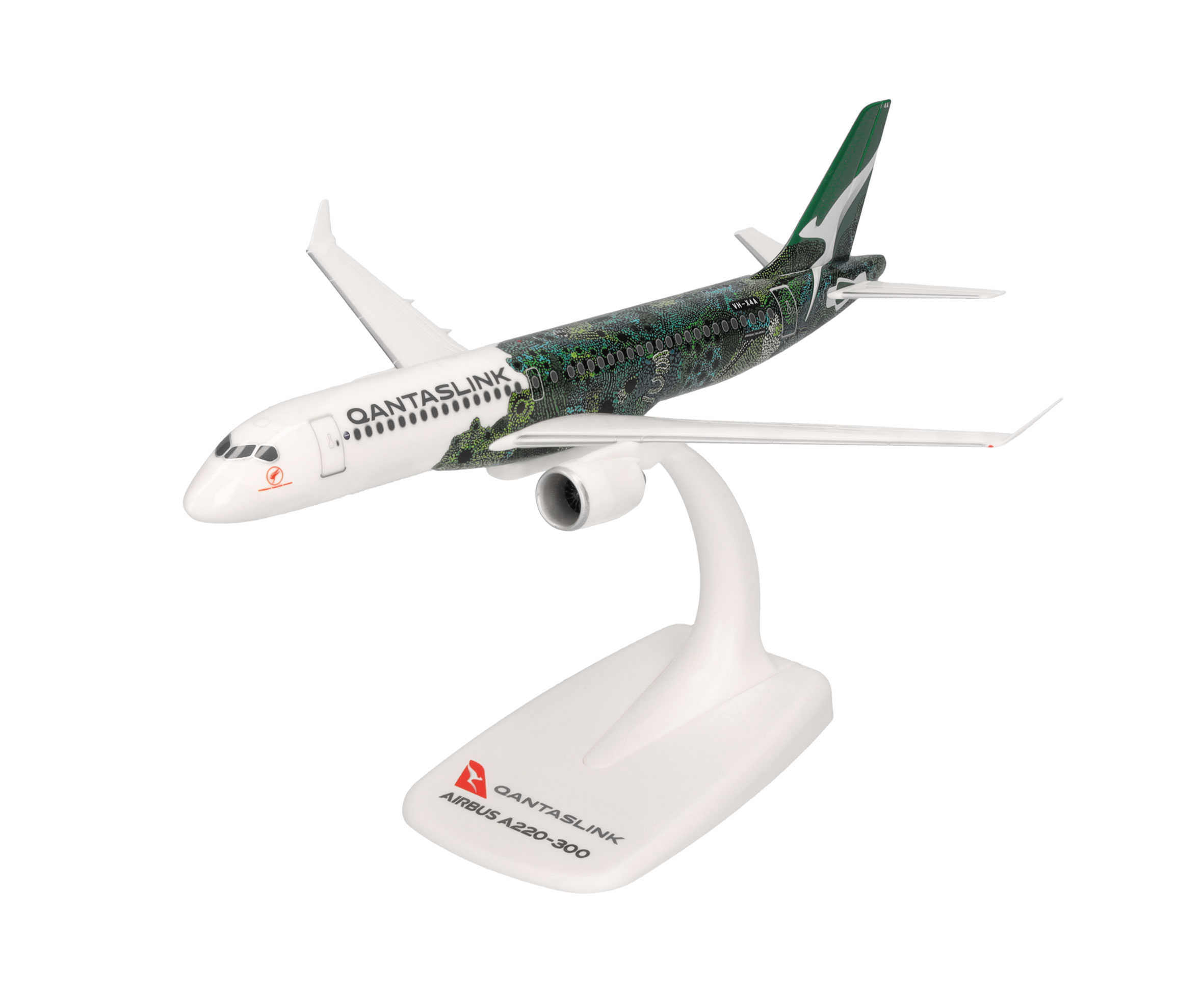 Herpa 614399 QantasLink Airbus A220-300 VH-X4A 1:200 Snap-Fit