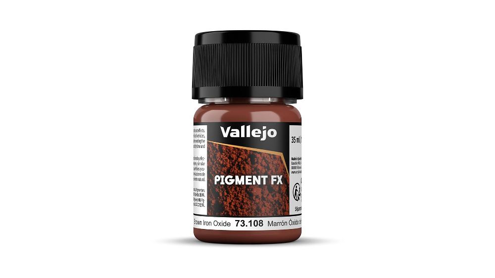 Vallejo 73108 Eisen-Oxid, braun, 35 ml Pigment NEU