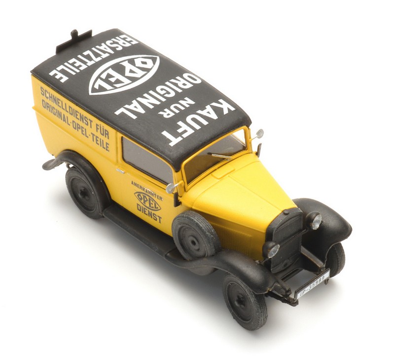Artitec 387.651 Opel 1.2l Kastenwagen Opel Originalteile 1:87 Spur H0