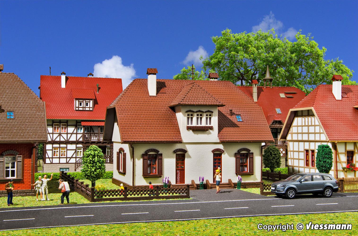 Vollmer 43657 Siedlungshaus - Spur H0 - Bausatz - Neu - OVP