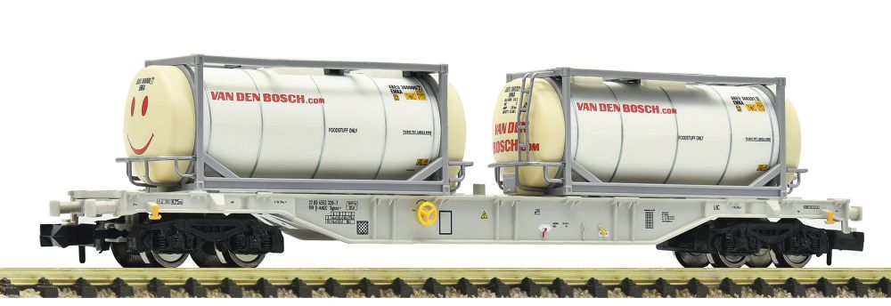 Fleischmann 6660126 Containertragwagen Sgnss AAE 1:160 Spur N DC Neu