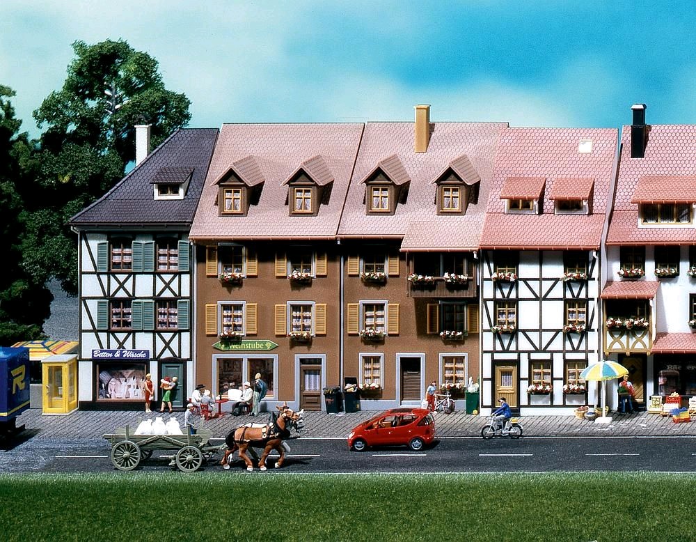 Faller 130432 2 Reliefhäuser 1:87 Spur H0 Bausatz Neu OVP