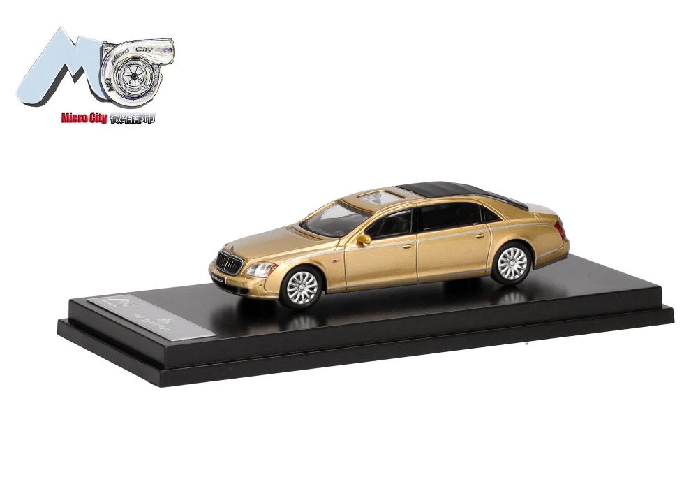 Herpa 87MC000024 MicroCity: Maybach 62S gold (2002-2013) 1:87 Spur H0