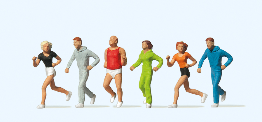 Preiser 14078 Beim Joggen 1:87 Spur H0 Neu OVP Figuren